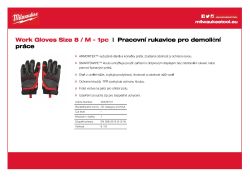 MILWAUKEE Rukavice Cut Demolition - 8 / M - 1 pár 48229731 A4 PDF
