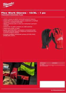 MILWAUKEE Rukavice Cut Flex work - 10/XL - 1 pár 4932498494 A4 PDF