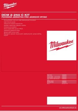 MILWAUKEE DCM 2-250 C 4933447412 A4 PDF
