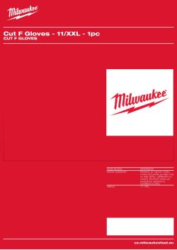 MILWAUKEE Rukavice Cut F - 11/XXL - 1 pár 4932492034 A4 PDF