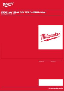 MILWAUKEE Screwdriver Bit Misc 4932430226 A4 PDF