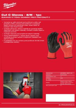 MILWAUKEE Gen 2 Cut C Gloves 4932498520 A4 PDF