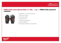 MILWAUKEE Rukavice Cut Free-Flex Work - 11/XXL - 1 pár 48229714 A4 PDF