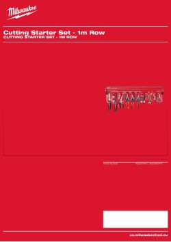 MILWAUKEE Startovací sada pro řezání - 1m rám 4932480476 A4 PDF
