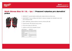 MILWAUKEE Rukavice Demolition - 10 / XL - 1 pár 48229733 A4 PDF