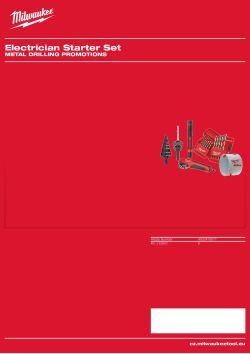 MILWAUKEE Metal drilling promotions 4932478077 A4 PDF