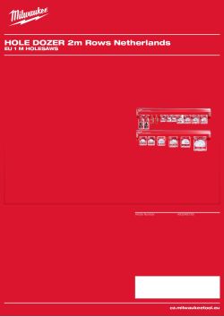 MILWAUKEE EU 1 m Holesaws 4932480765 A4 PDF