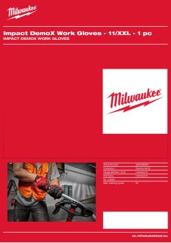 MILWAUKEE Rukavice Cut Impact DemoX - 11/XXL - 1 pár​ 4932498485 A4 PDF