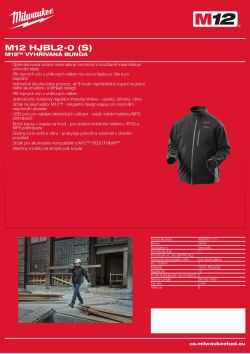 MILWAUKEE M12™ VYHŘÍVANÁ BUNDA 4933451170 A4 PDF