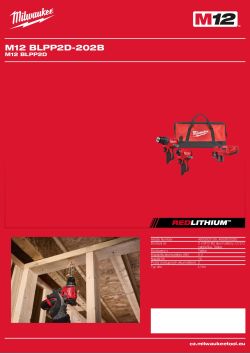 MILWAUKEE M12 bezuhlíková sada nářadí 4933500320 A4 PDF