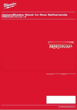 MILWAUKEE EU 1 m Jigsaw Blades 4932480768 A4 PDF