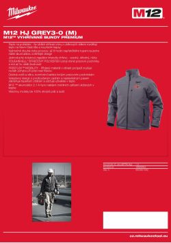 MILWAUKEE M12™ VYHŘÍVANÉ BUNDY PREMIUM 4933451592 A4 PDF