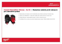 MILWAUKEE Rukavice Impact Demolition - XL/10 - 1 pár 4932471910 A4 PDF