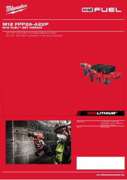 MILWAUKEE Sada M12 FUEL™ 4933478821 A4 PDF