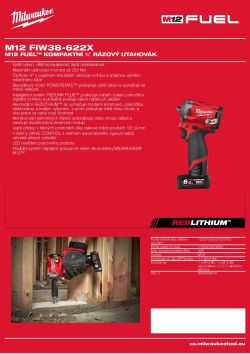 MILWAUKEE M12 FUEL™ kompaktní ⅜″ rázový utahovák 4933464614 A4 PDF