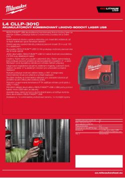 MILWAUKEE Akumulátorový kombinovaný liniovo-bodový laser USB 4933478244 A4 PDF