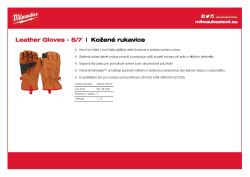 MILWAUKEE Kožené Rukavice Cut - 7/S - 1 pár 4932479727 A4 PDF