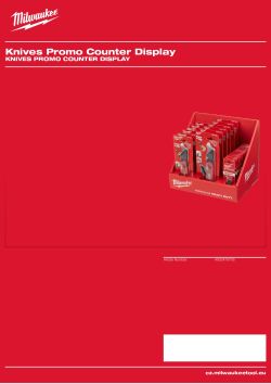 MILWAUKEE Knives Promo Counter Display 4932478795 A4 PDF