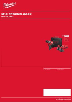 MILWAUKEE M12 FUEL™ příklepová vrtačka 4933499463 A4 PDF