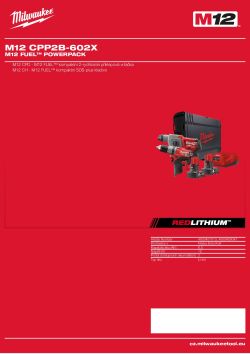 MILWAUKEE M12 CPP2B 4933451513 A4 PDF