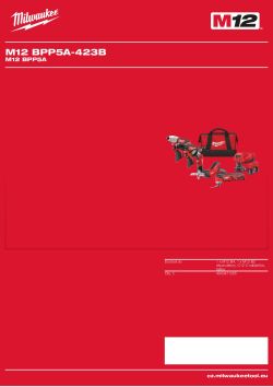 MILWAUKEE M12 BPP5A 4933471285 A4 PDF