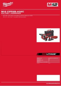 MILWAUKEE M12™ sada nářadí 4933447476 A4 PDF