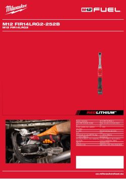 MILWAUKEE M12 FIR14LRG2 4933501105 A4 PDF