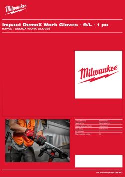 MILWAUKEE Rukavice Cut Impact DemoX - 9/L - 1 pár 4932498483 A4 PDF