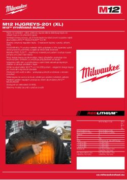MILWAUKEE M12 HJ5 4932492955 A4 PDF