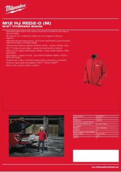 MILWAUKEE M12™ vyhřívaná bunda 4933443817 A4 PDF