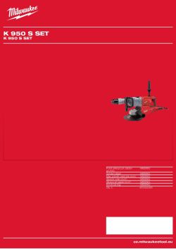 MILWAUKEE K 950 S SET 4933442490 A4 PDF
