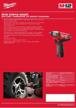 MILWAUKEE M12 FUEL™ kompaktní 1/2˝ rázový utahovák 4933447143 A4 PDF
