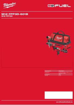 MILWAUKEE M12 FPP3D 4933498578 A4 PDF