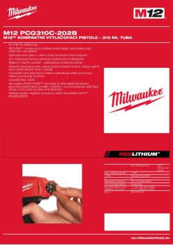 MILWAUKEE M12 PCG/310 4933451057 A4 PDF