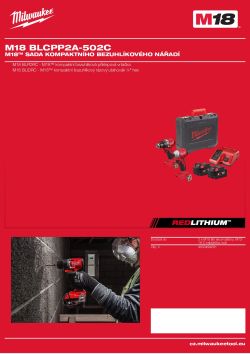 MILWAUKEE M18™ kompaktní bezuhlíková sada nářadí 4933492830 A4 PDF