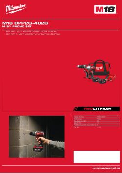 MILWAUKEE M18™ promo set 4933459037 A4 PDF