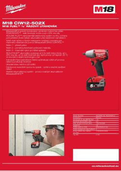 MILWAUKEE M18 FUEL™ 1/2˝ rázový utahovák 4933448412 A4 PDF