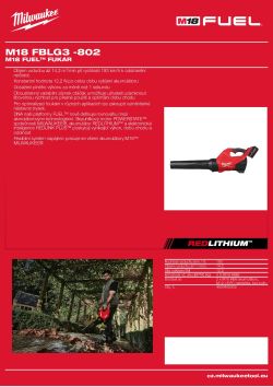 MILWAUKEE M18 FUEL™ fukar 4933493303 A4 PDF