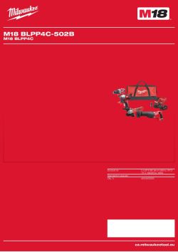 MILWAUKEE M18 BLPP4C 4933493285 A4 PDF