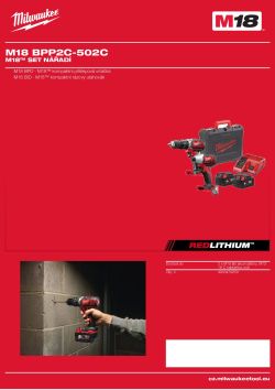 MILWAUKEE M18™ sada nářadí 4933499036 A4 PDF