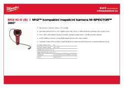 MILWAUKEE M12™ kompaktní inspekční kamera M-SPECTOR™ 360° 4933431615 A4 PDF