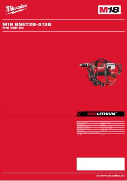 MILWAUKEE M18 BSET2B 4933451894 A4 PDF