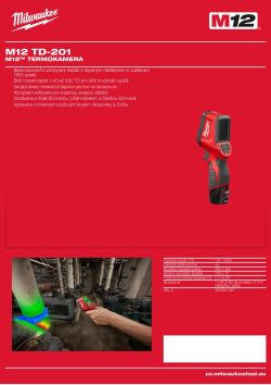 MILWAUKEE M12™ TERMOKAMERA 4933459117 A4 PDF