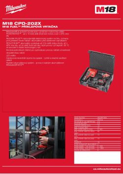 MILWAUKEE M18 FUEL™ příklepová vrtačka 4933441859 A4 PDF