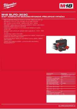 MILWAUKEE M18 BLPD 4933459365 A4 PDF