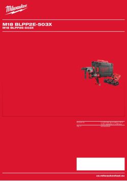 MILWAUKEE M18 BLPP2E-503X 4933492649 A4 PDF
