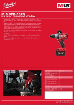 MILWAUKEE M18 FUEL™ příklepová vrtačka 4933448145 A4 PDF