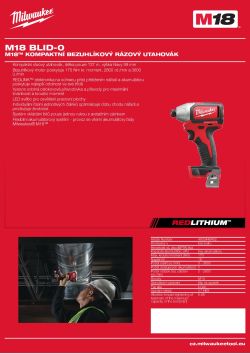 MILWAUKEE M18™ kompaktní bezuhlíkový rázový utahovák 4933448452 A4 PDF