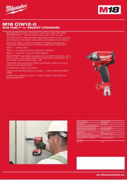 MILWAUKEE M18 FUEL™ ½" rázový utahovák 4933433134 A4 PDF