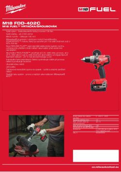 MILWAUKEE M18 FDD 4933459404 A4 PDF